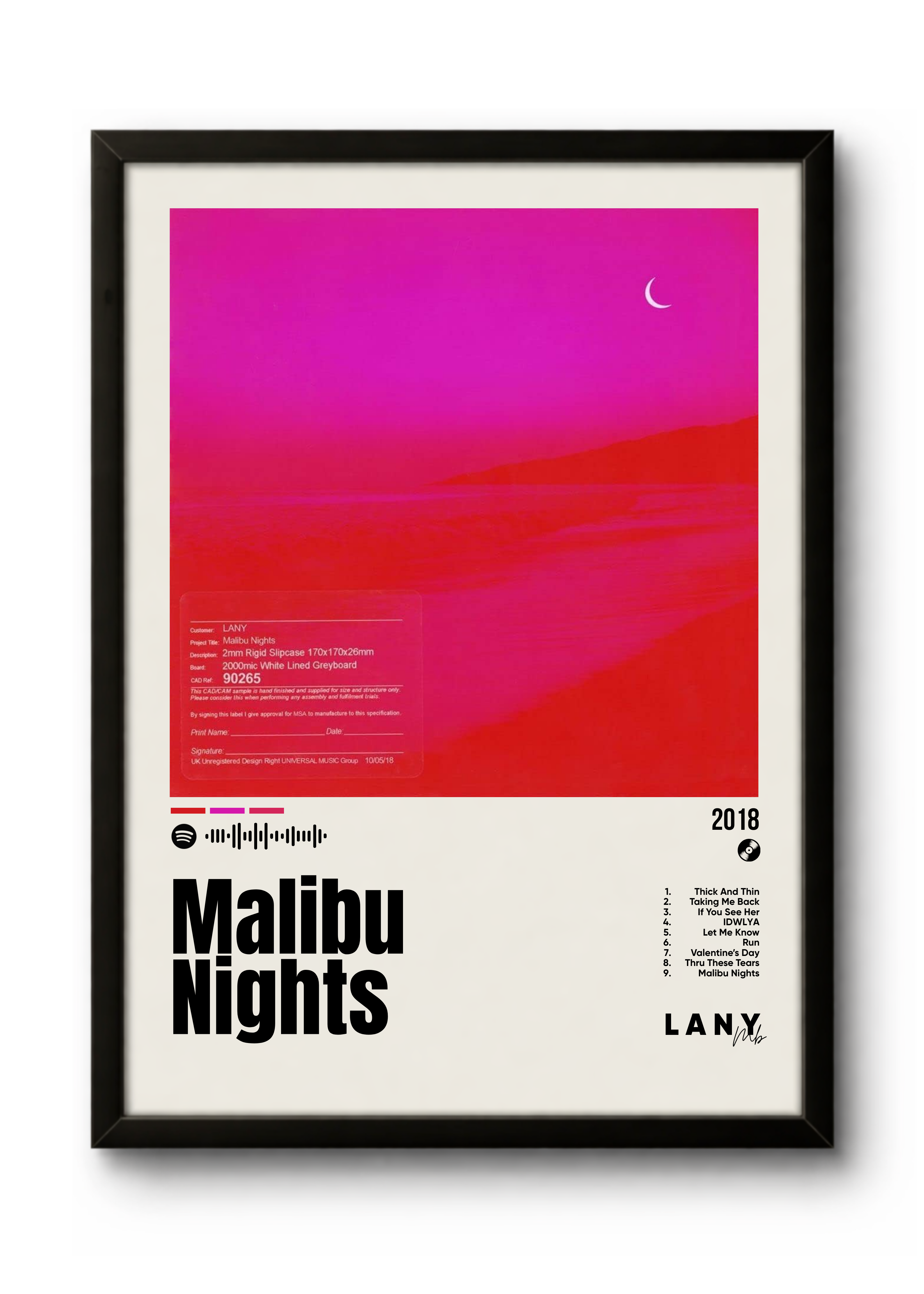 Art: Malibu Nights (2018) by Lany